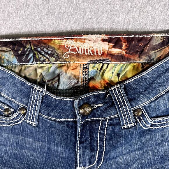 Adiktd Womens Jeans Blue Tag Size 2 (00x00) Low Rise Capri Stretch - Picture 9 of 13